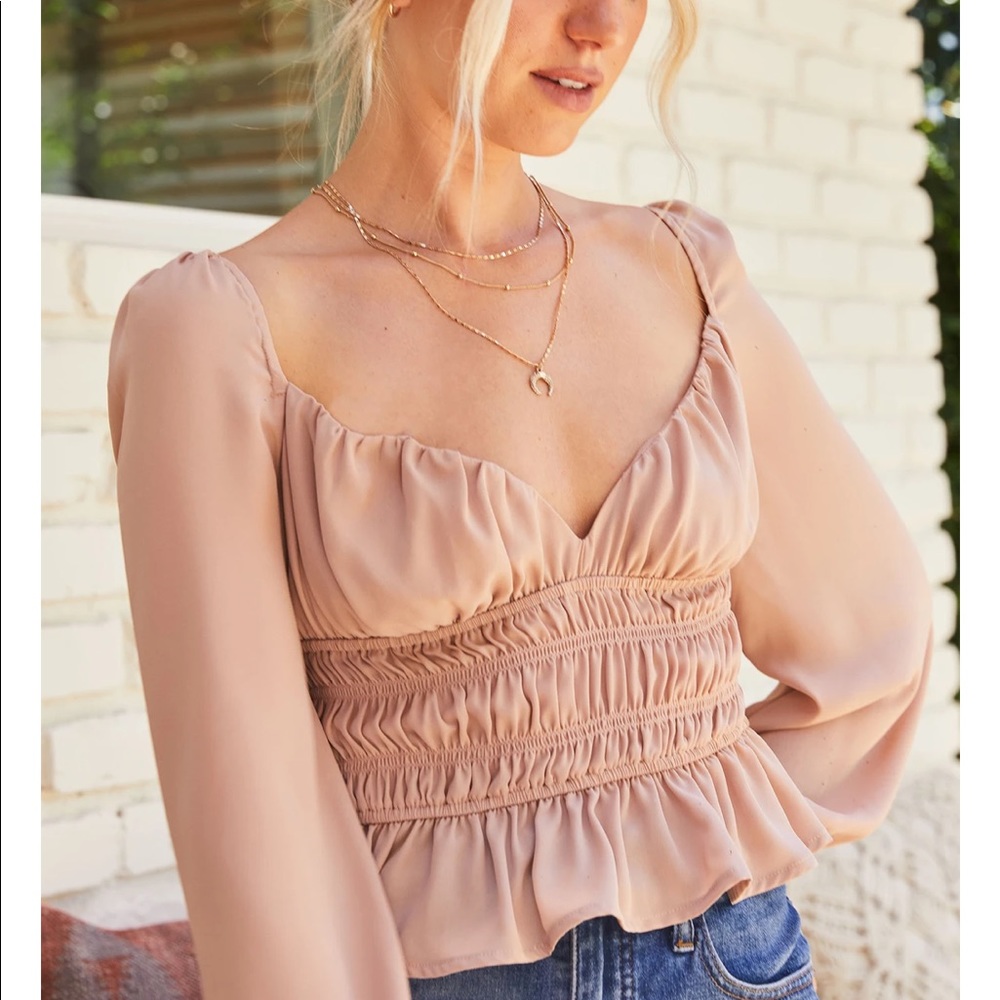 NWT Shades of Rose Lourdes Blouse